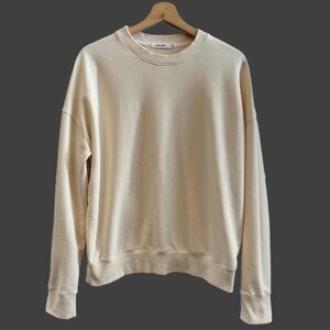 Mod Ref Cream Crewneck Sweatshirt Long Sleeve Neutral Dropped Shoulder
